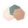 Hexagon Shape Customized Silicone Meal Mat